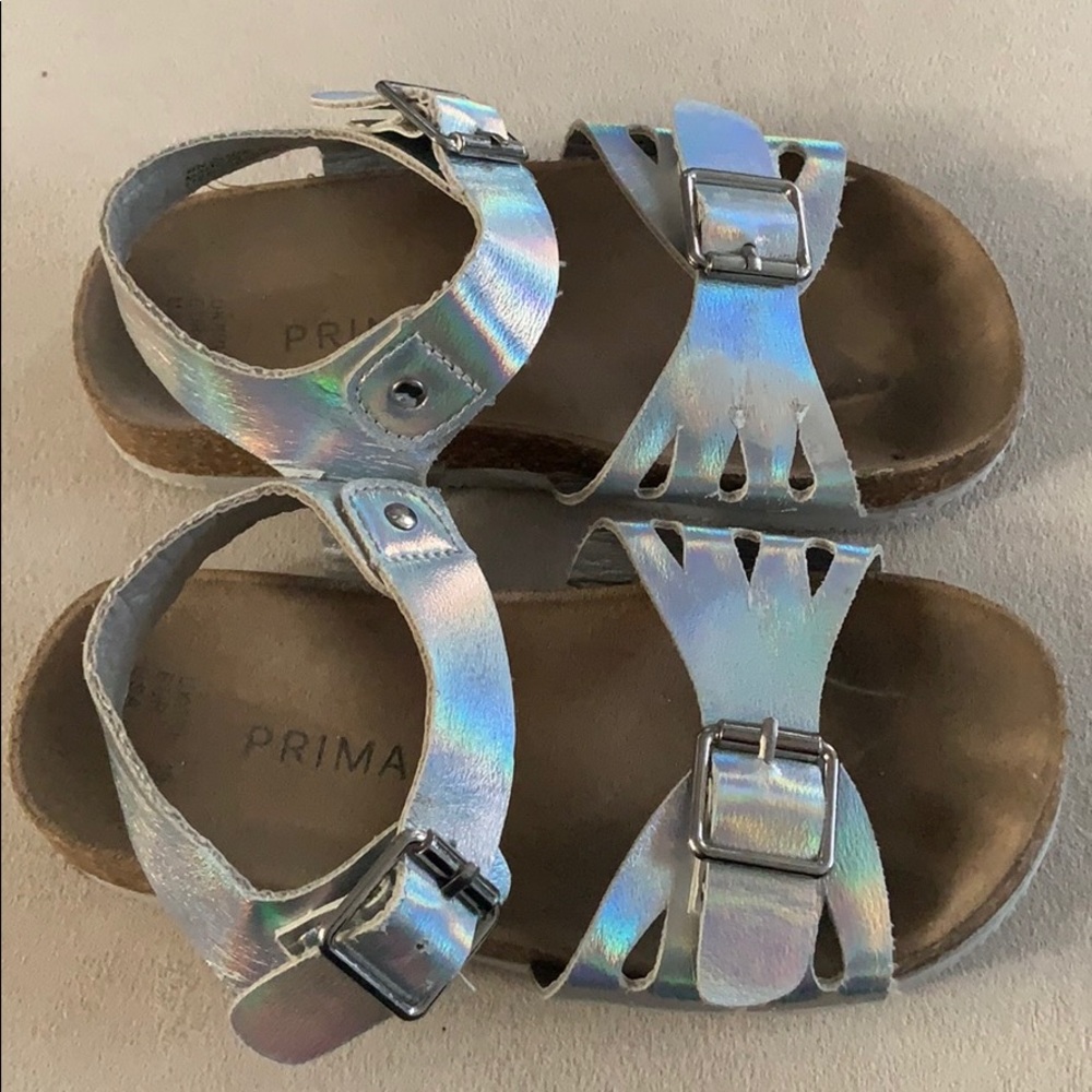 Silver Metallic Girls Sandal